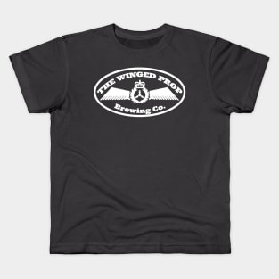 White Winged Prop Brewery Crest Kids T-Shirt